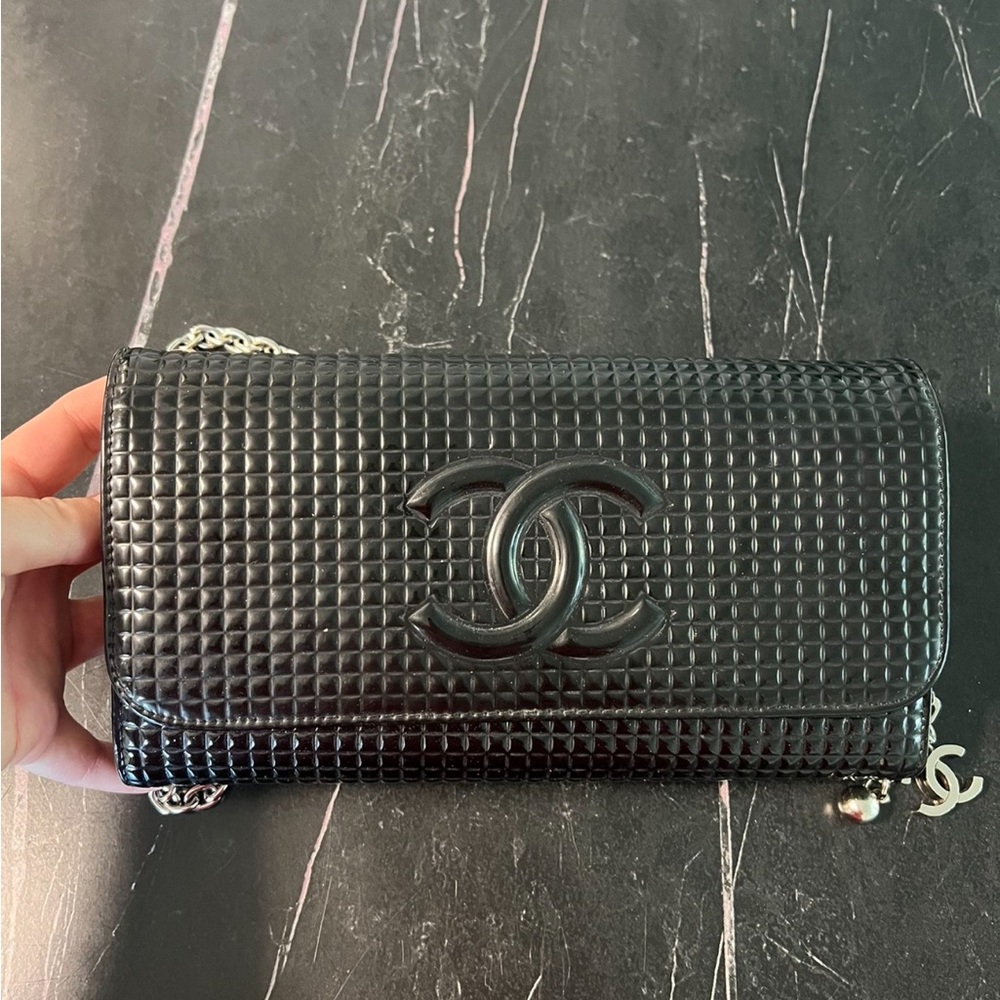 Chanel Black Cluth Crossbody Purse - Picture 3 of 7
